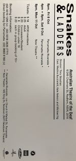 Image of Australian Theatre of The Deaf - Snakes And Ladders Ticket