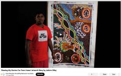 Image of NunnaRon Art Group - ‘Sharing My Stories Far From Home’ Artwork Story by Jahrim Riley