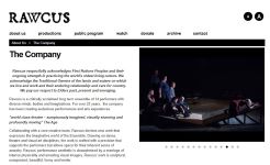 Image of Rawcus Website, captured 2024