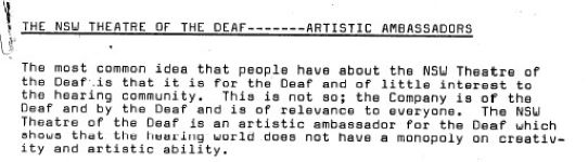 Image of Australian Theatre of The Deaf - NSW Theatre of the Deaf Artistic Ambassadors
