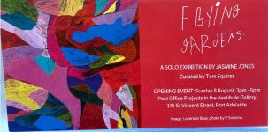 Image of Tutti Arts - Jasmine Jones 'Flying Gardens' Exhibition 2021 Promotional Card