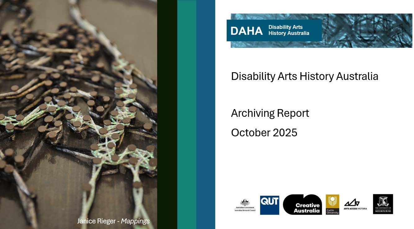 Image of Image of Disability Arts History Australia Launch 2025 - Archiving Report