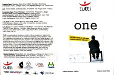 Image of Tutti Arts 'One' 2011 Program