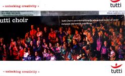Image of Tutti Arts - Choir - Unlocking Creativity - Promotional Card