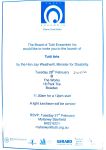 Image of Tutti Ensemble - Invitation to Launch of Tutti Arts 2006
