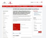 Image of Australia Council website - Access and audience development in Australia