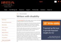 Image of Writeability website, captured 2018