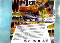 Image of Promotional Card for Tutti Arts 'Wonder Rooms' Exhibition as part of SALA 2018 (South Australian Living Arts Festival)