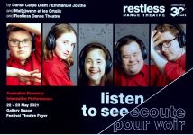 Image of Restless Dance - A Date With Restless Is Unmissable - Ecoute Poir Voir + Seeing Through Darkness Poster