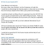 Image of Incite Arts - NT Arts Access Awards and Certificates of Commendation 2019