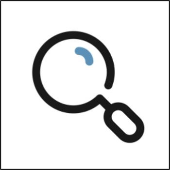 Image of a magnifying glass - this image uses resources from Flaticon.com Magnifying Glass Icons created by Anggara