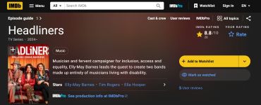 Image of Headliners - IMBD webpage