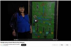 Image of NunnaRon Art Group - ‘Kinship Caring’ Artwork Story by Suzy Kitchener