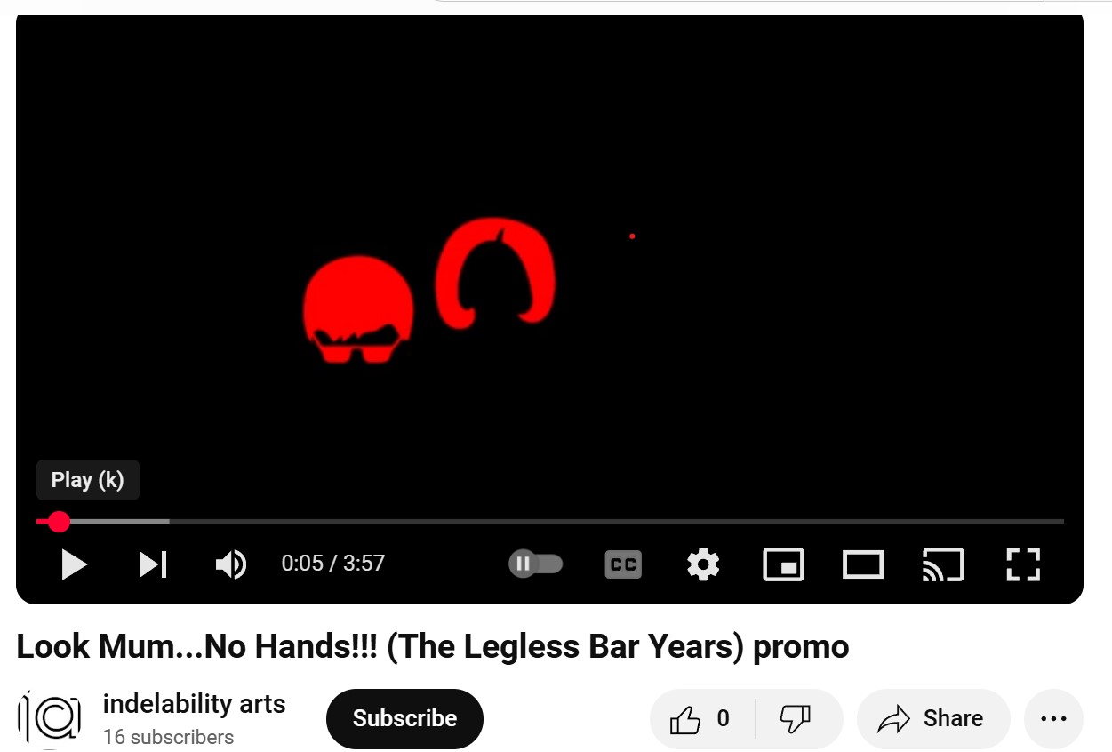 Image of Indelability Arts - YouTube - Look Mum no Hands Promotional Video YouTube