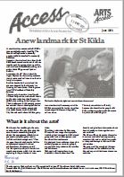Image of Arts Access Victoria - Arts Access Society Inc. - Access Newsletter June 1990