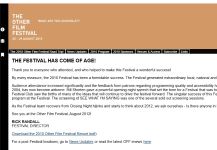 Image of The Other Film Festival - Website, captured 2011