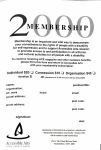 Image of Accessible Arts - Membership Form 2000