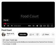 Image of Back to Back Theatre - You Tube - Food Court (2008), uploaded 2016