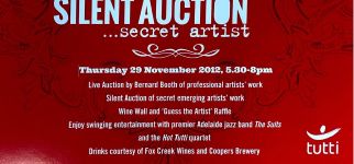 Image of Tutti Arts 'Silent Auction' Promotional Card 2012