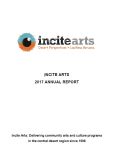 Image of Incite Arts Annual Report 2017