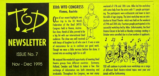 Image of Australian Theatre of The Deaf - News Nov-Dec 1995 Issue 7