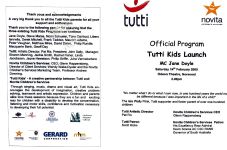 Image of Tutti Arts - Tutti Kids Launch 2009 Program