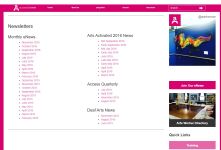 Image of Accessible Arts - Newsletter 2015-2016