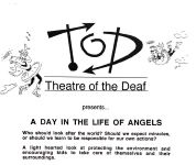 Image of Australian Theatre of The Deaf - A Day In The Life Of Angels - Poster