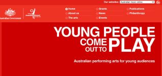 Image of Australia Council for the Arts website captured 200