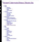 Image of Sprung!! Integrated Dance Theatre - Website, captured 2023