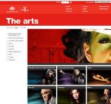Image of Australia Council website: Australia Council – The Arts, captured 2010