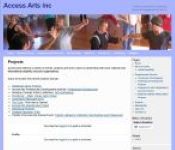 Image of Access Arts Projects 2011-2013 webpage