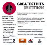 Image of Tutti Arts 'Greatest Hits Exhibiton' 2021 Promotional Flyer