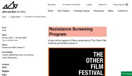Image of The Other Film Festival -What's On 2023 webpage