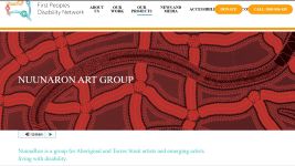 Image of NunnaRon Art Group website