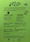 Image of Australian Theatre of The Deaf - Show and Tell and Jukebox Poster - General Public Performance