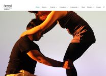 Image of Sprung!! Integrated Dance Theatre - Website, captured 2019