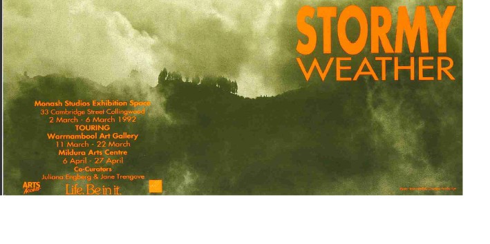 Image of Arts Access Victoria – Arts Access Society Inc. - Stormy Weather 1992 - Promotional Card