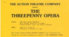 Image of The Action Theatre Company - The Threepenny Opera - Promotional Flyer