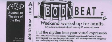 Image of Australian Theatre of The Deaf - Body Beat Workshop Information