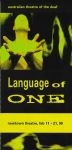 Image of Australian Theatre of The Deaf - Language of One - Program