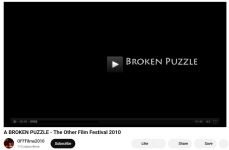 Image of The Other Film Festival Program 2010 - A Broken Puzzle by Dianne Reid (2010), YouTube