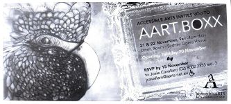 Image of Accessible Arts - AART-BOXX - Invitation - Promotional Card
