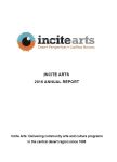 Image of Incite Arts Annual Report 2016