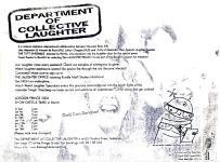 Image of Tutti Ensemble - Department of Collective Laughter - Promotional Flyer