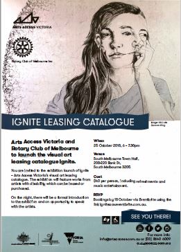 Image of Arts Access Victoria - Ignite Exhibition 2018  - Promotional Flyer