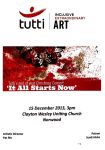 Image of Tutti Arts - Christmas Concert: It All Starts Now - Program