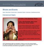 Image of Arts Access Victoria website - Australian Theatre of the Deaf - Entertainment Nights - 25th Birthday 2004