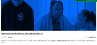 Image of Undercover Artist Festival Program Released 2021 YouTube