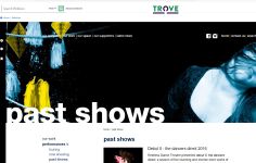 Image of Restless Dance Theatre website - Past Shows 2012 - 2016
